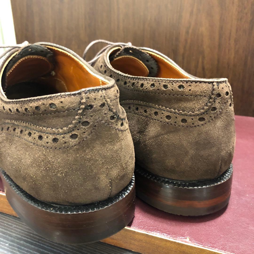 オールデン　904 スエード　ウィングチップ　7 1/2 Alden