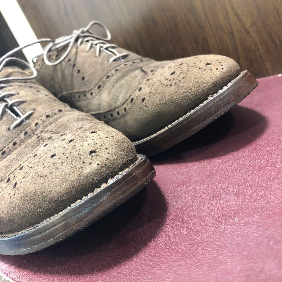 オールデン　904 スエード　ウィングチップ　7 1/2 Alden