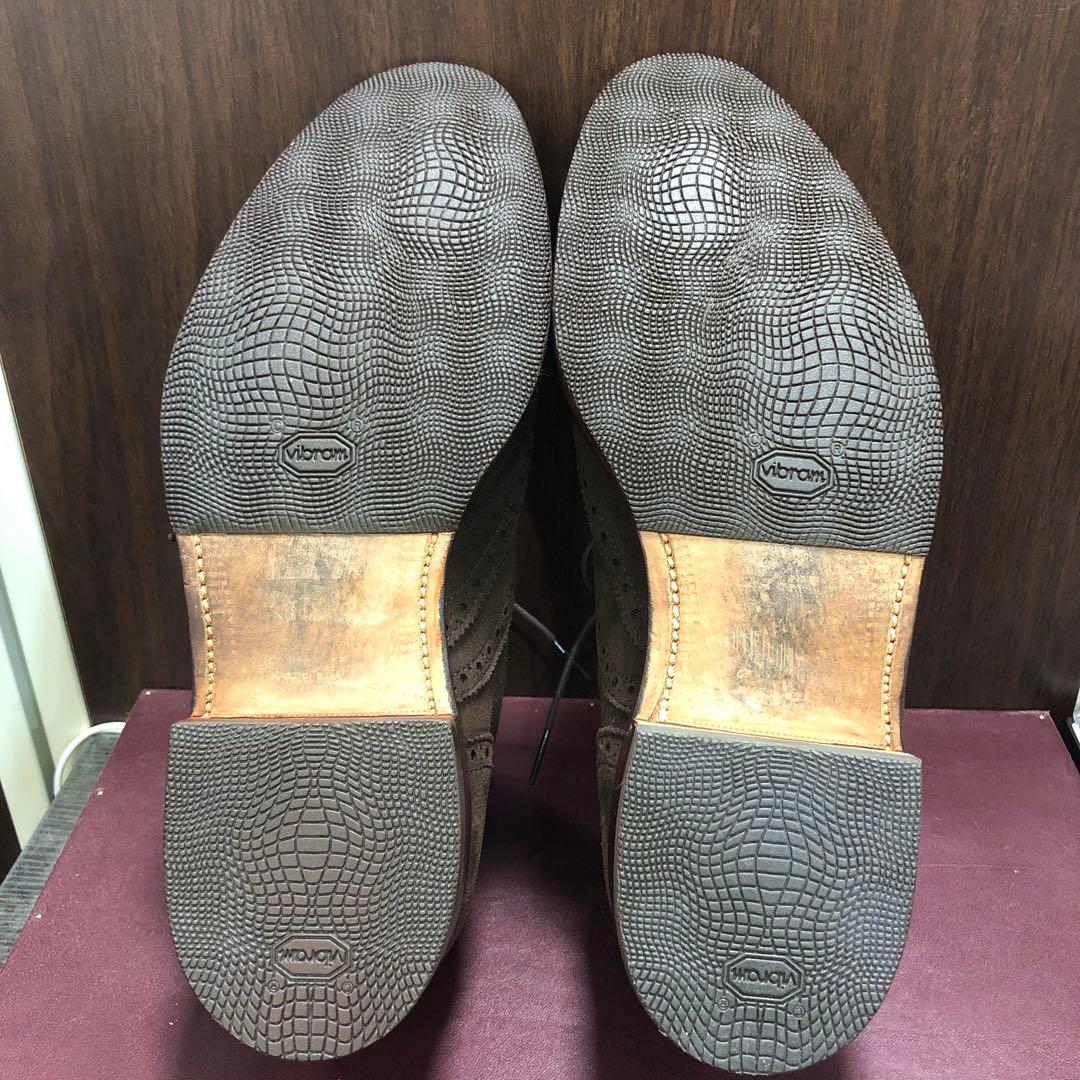 オールデン　904 スエード　ウィングチップ　7 1/2 Alden