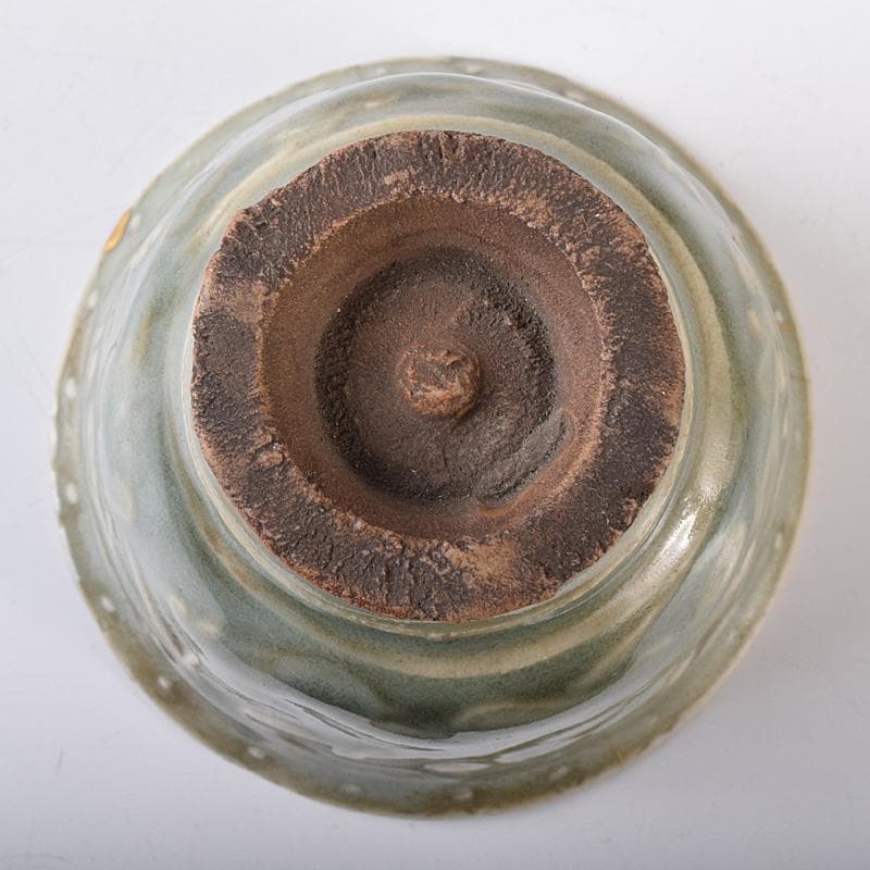 中国 青磁 花文 盃 時代箱付 M R8208