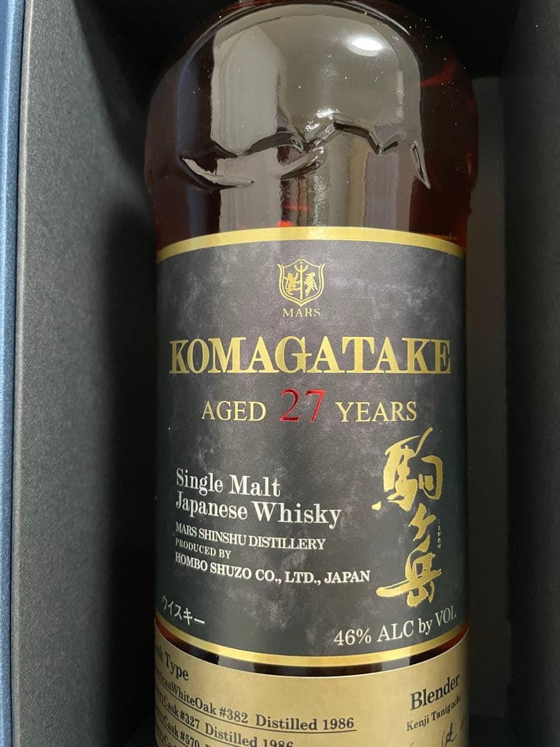 本坊酒造 マルス シングルモルト駒ヶ岳 27年 46度/700ml未開栓