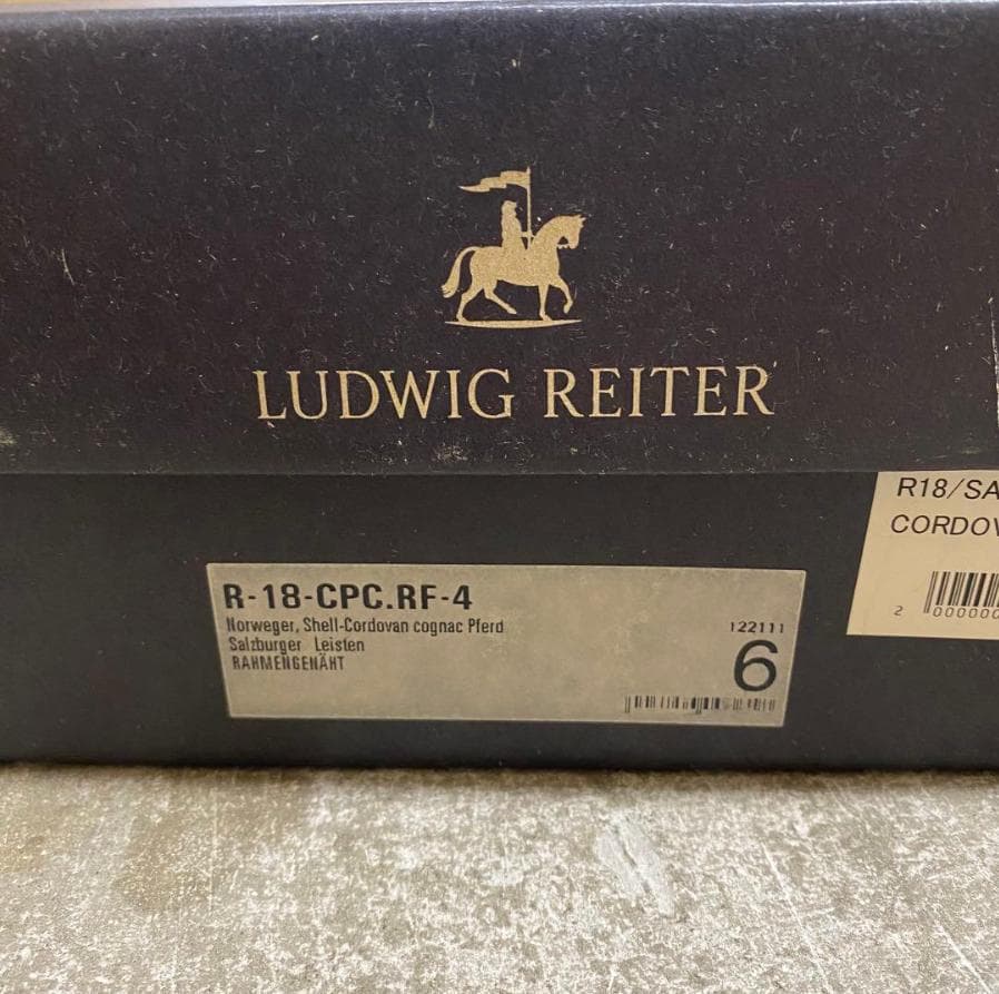 新品 ルーディックライター コードバン コニャック UK6