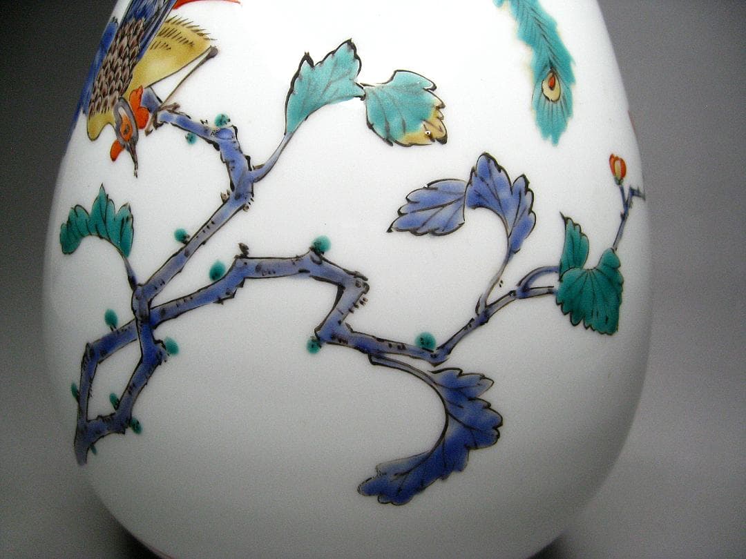 名工 #晩香 #庄村健 #柿右衛門手 #花鳥錦 #花瓶 #庄健 #壺 #有田