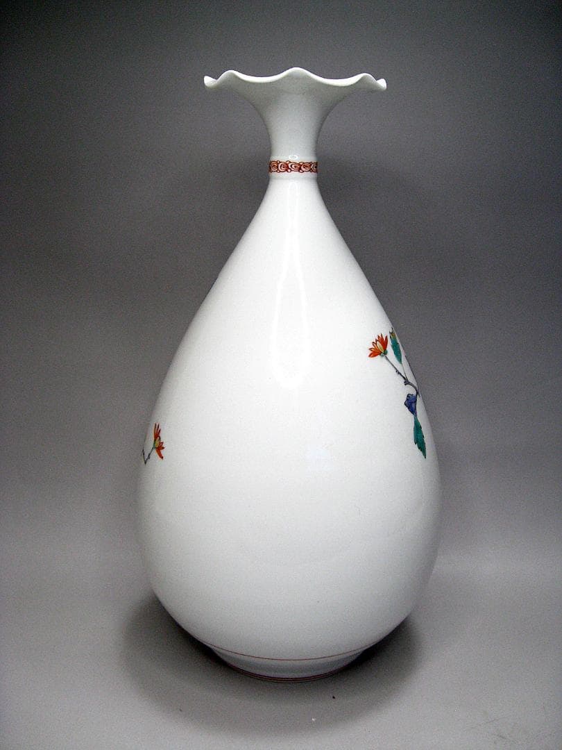 名工 #晩香 #庄村健 #柿右衛門手 #花鳥錦 #花瓶 #庄健 #壺 #有田