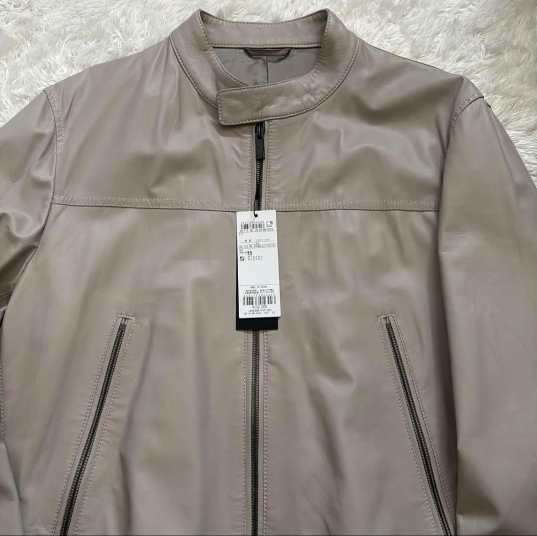 新品 ジョゼフオム ライトラムナッパレザー ライダースジャケット