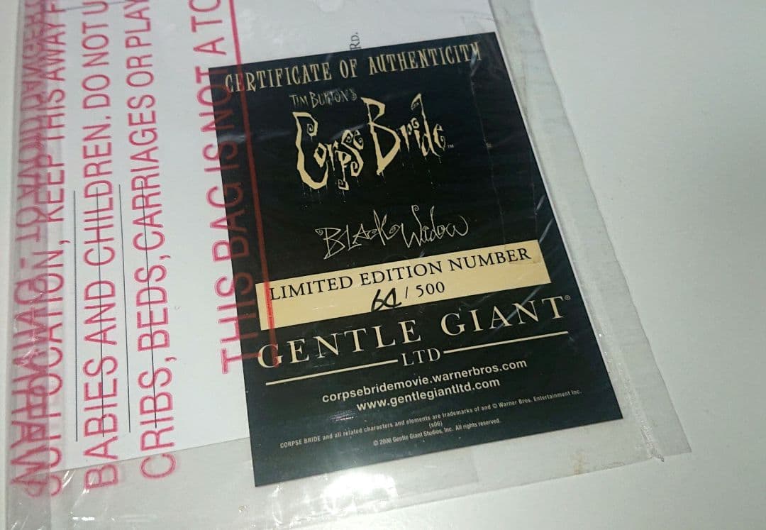 世界限定500体／「コープスブライド」ブラックウィドー スタチュー