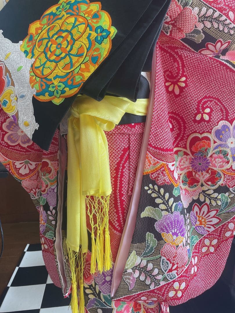 七五三7歳様総絞り柄豪華お着物フルセット