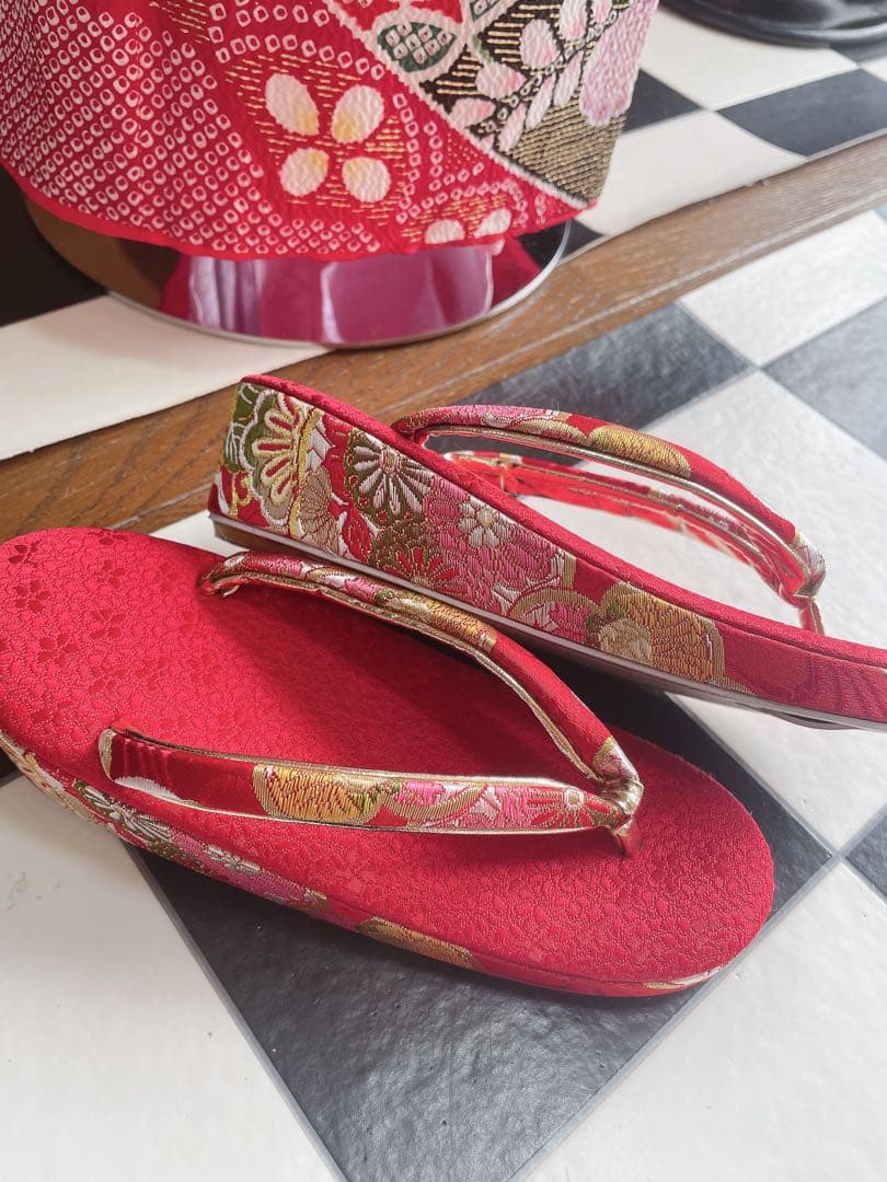 七五三7歳様総絞り柄豪華お着物フルセット