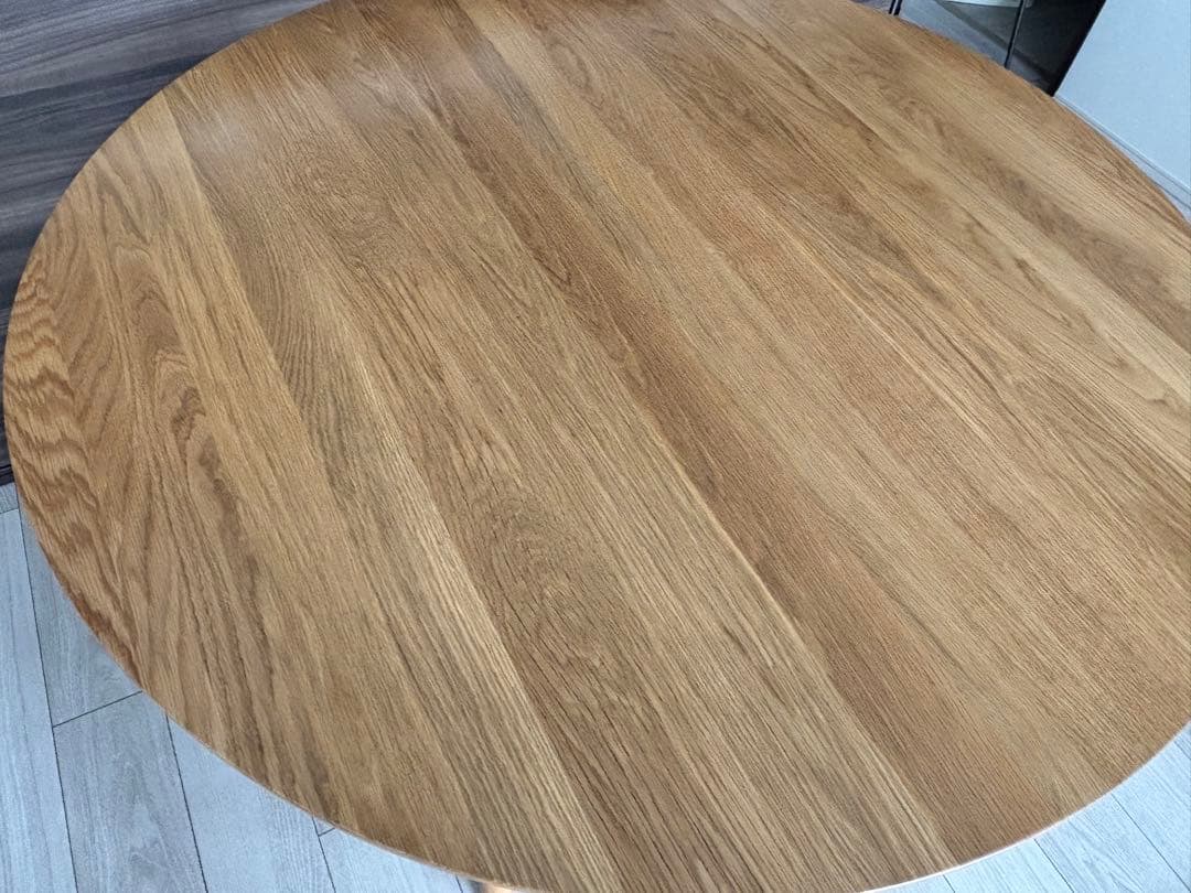 unico SOLK ラウンドダイニングテーブル　Φ1100