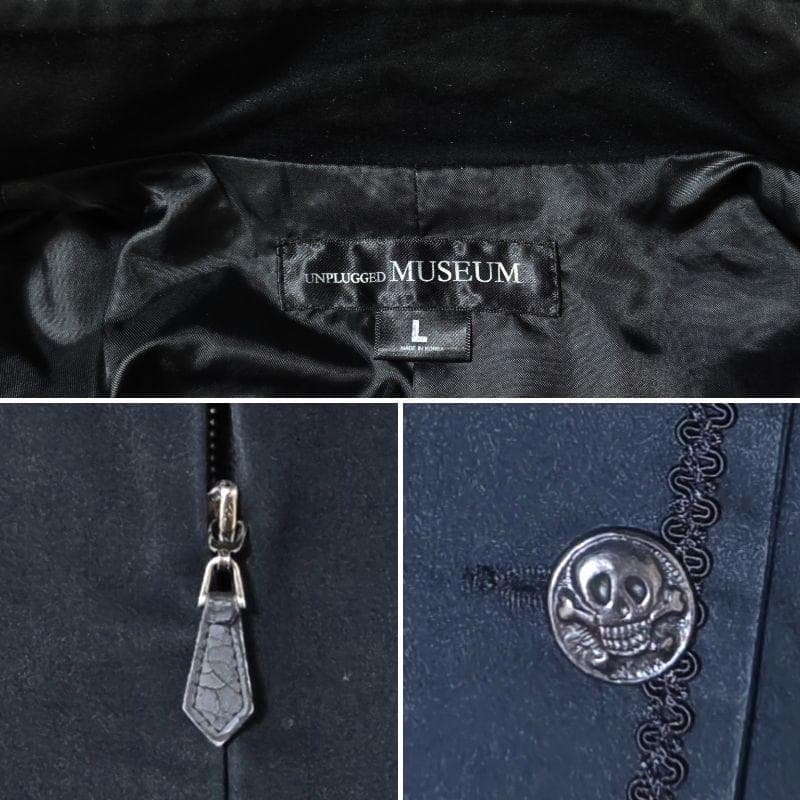 希少 アンプラグドミュージアム ナポレオンジャケット Lサイズ ブラック スカル