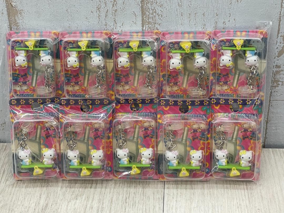 希少 当時物 ハローキティ ミミー アンテナマスコット 7種×10 04年