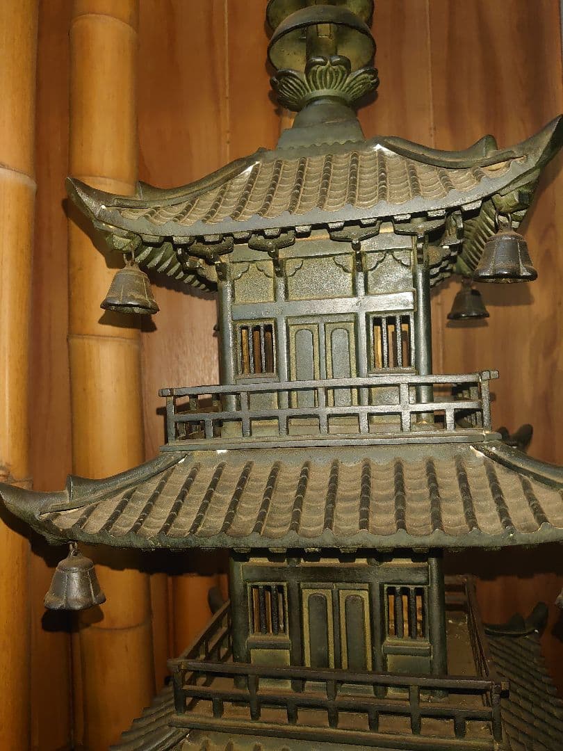 五重塔 骨董品 置物 青銅製
