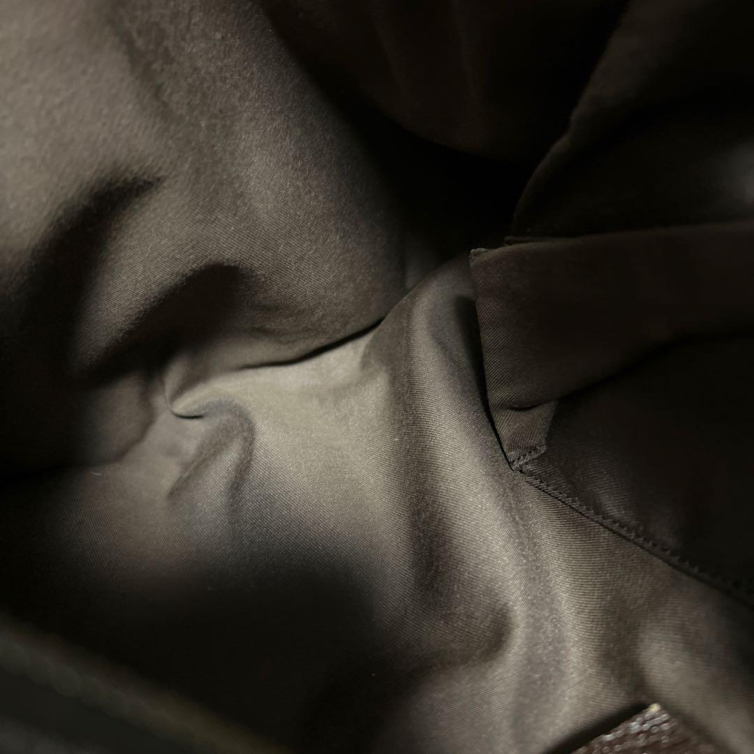 GUCCI GGキャンバス　シェリーライン ショルダーバッグ　ロゴ　レザー