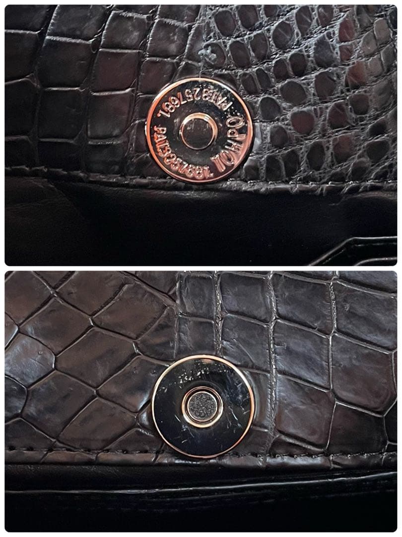 【新品未使用】TOKYO YK製　クロコダイル　ワンショルダーバッグ　JRA認定