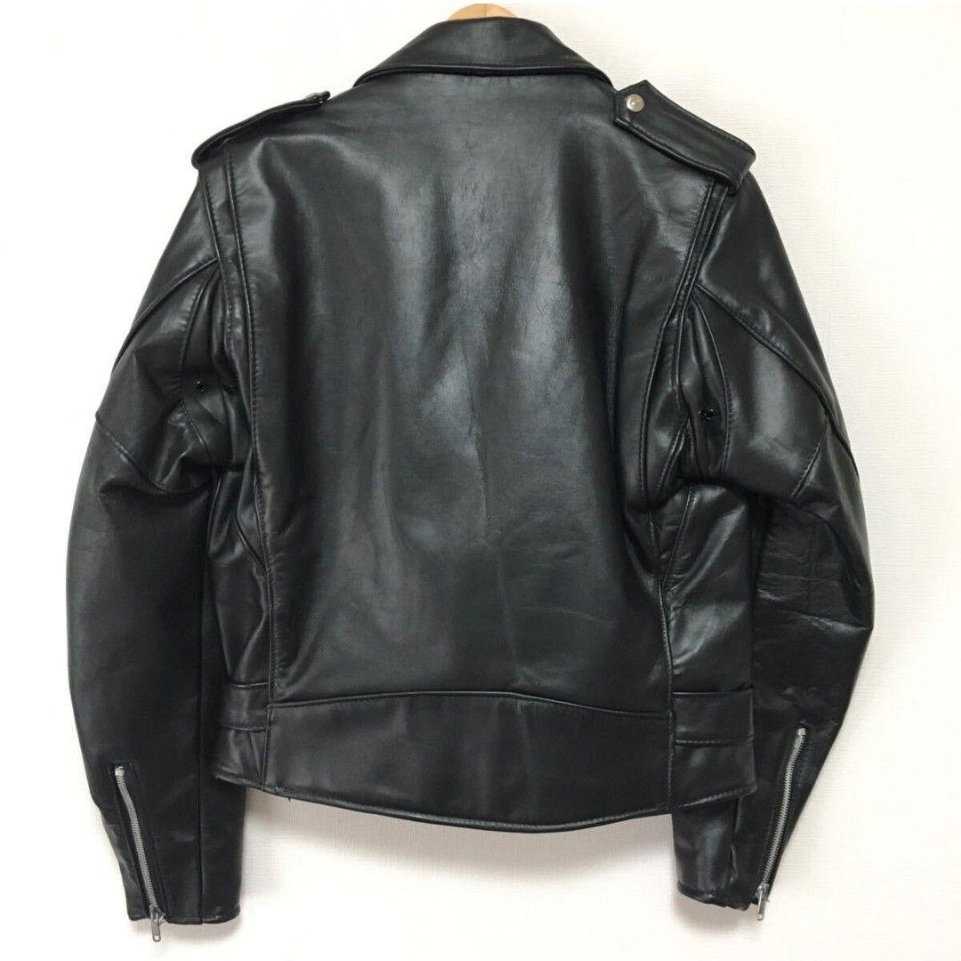 USA製 ショット 699 本革 ダブル ライダースジャケット 38 Dポケット