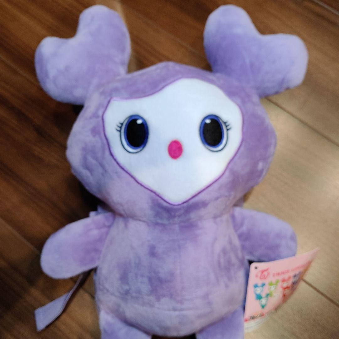 TWICE LOVELYS × GiGO ぬいぐるみリュック パープル サナ