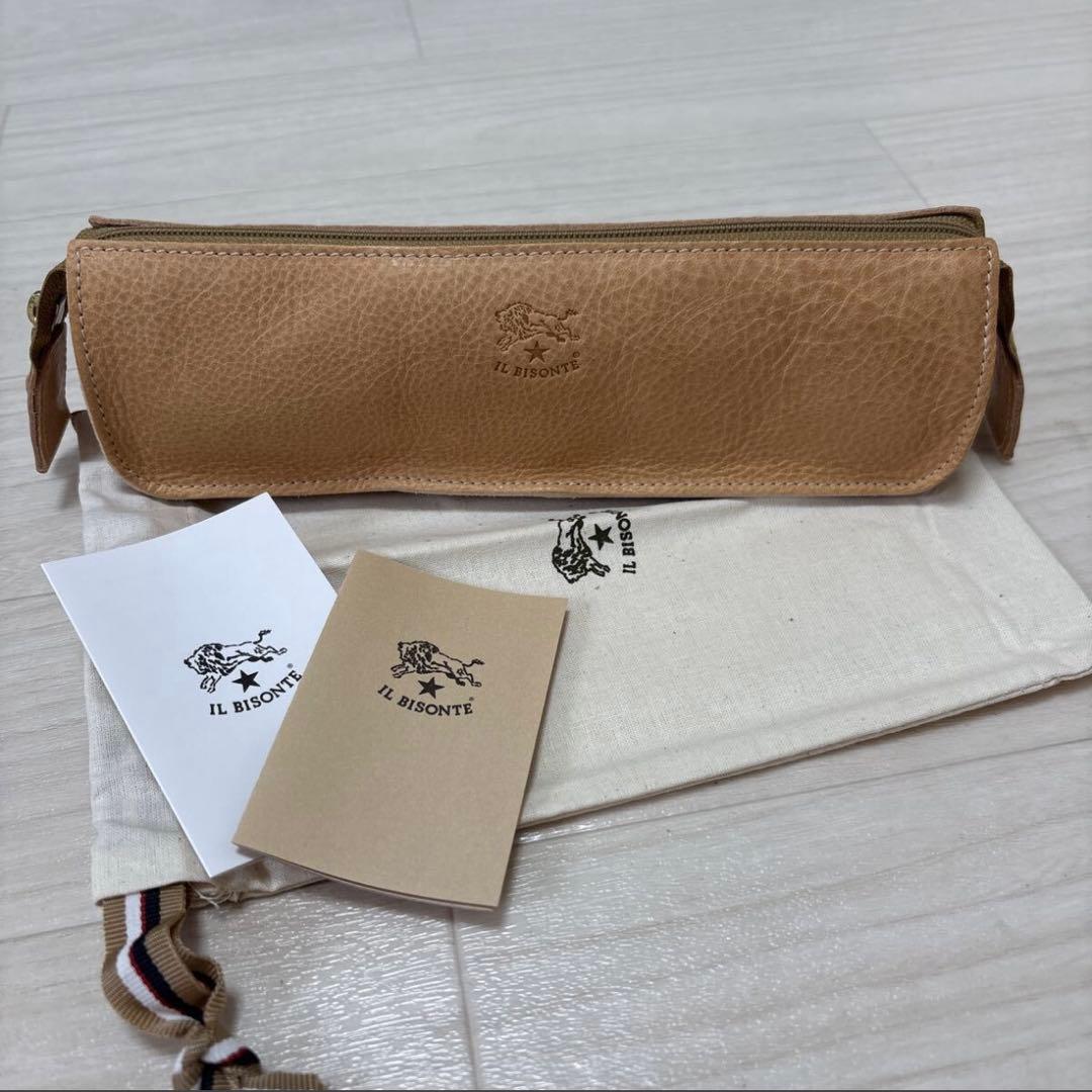 イル ビゾンテ IL BISONTE レザー ジップ ペンケース 未使用