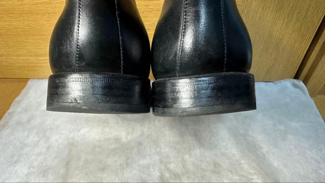 ジャランスリワヤ 内羽根ストレートチップ 黒UK8