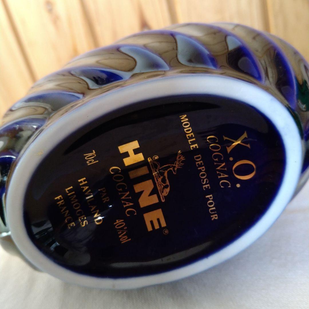HINE ハイン XO ブルーリモージュ 陶器ボトル ブランデー 未開栓】古酒