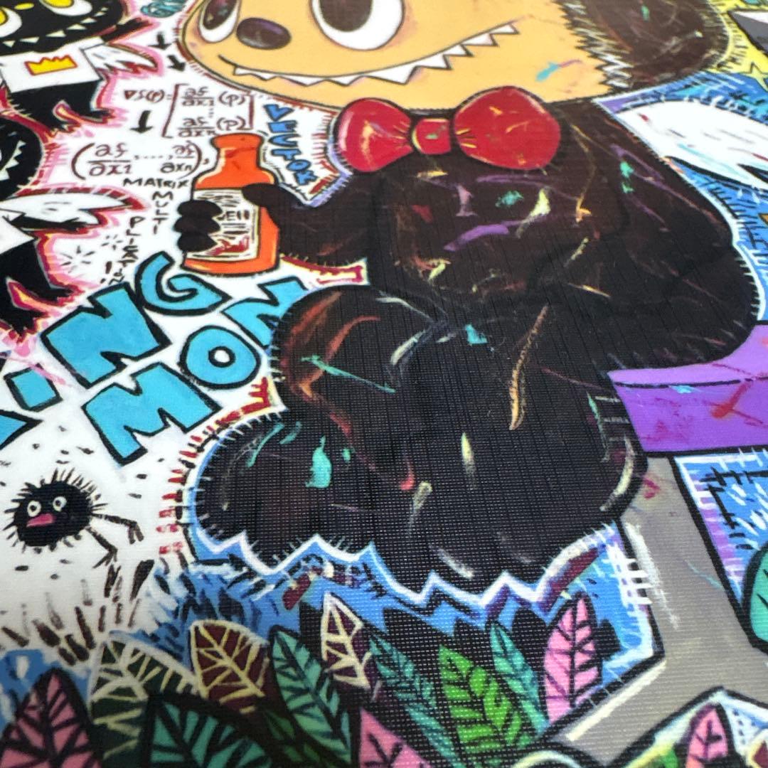 ラブブ 3Dアート 額付き ポップアート キャラクター印刷キャンバス