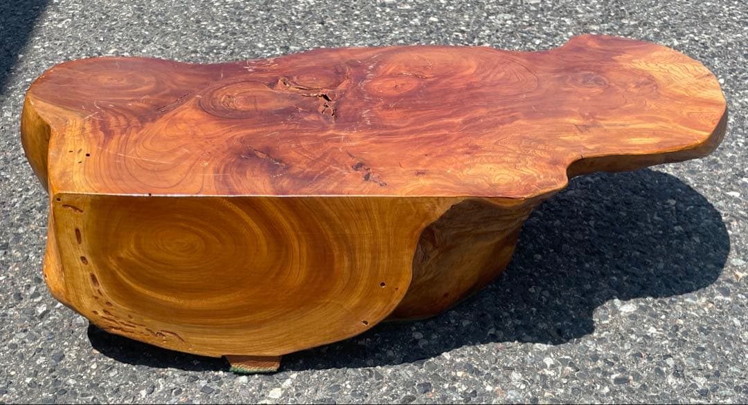 古い味のある大きな踏み台 置物台 花台 飾り棚 ラック 大型 特大 木製