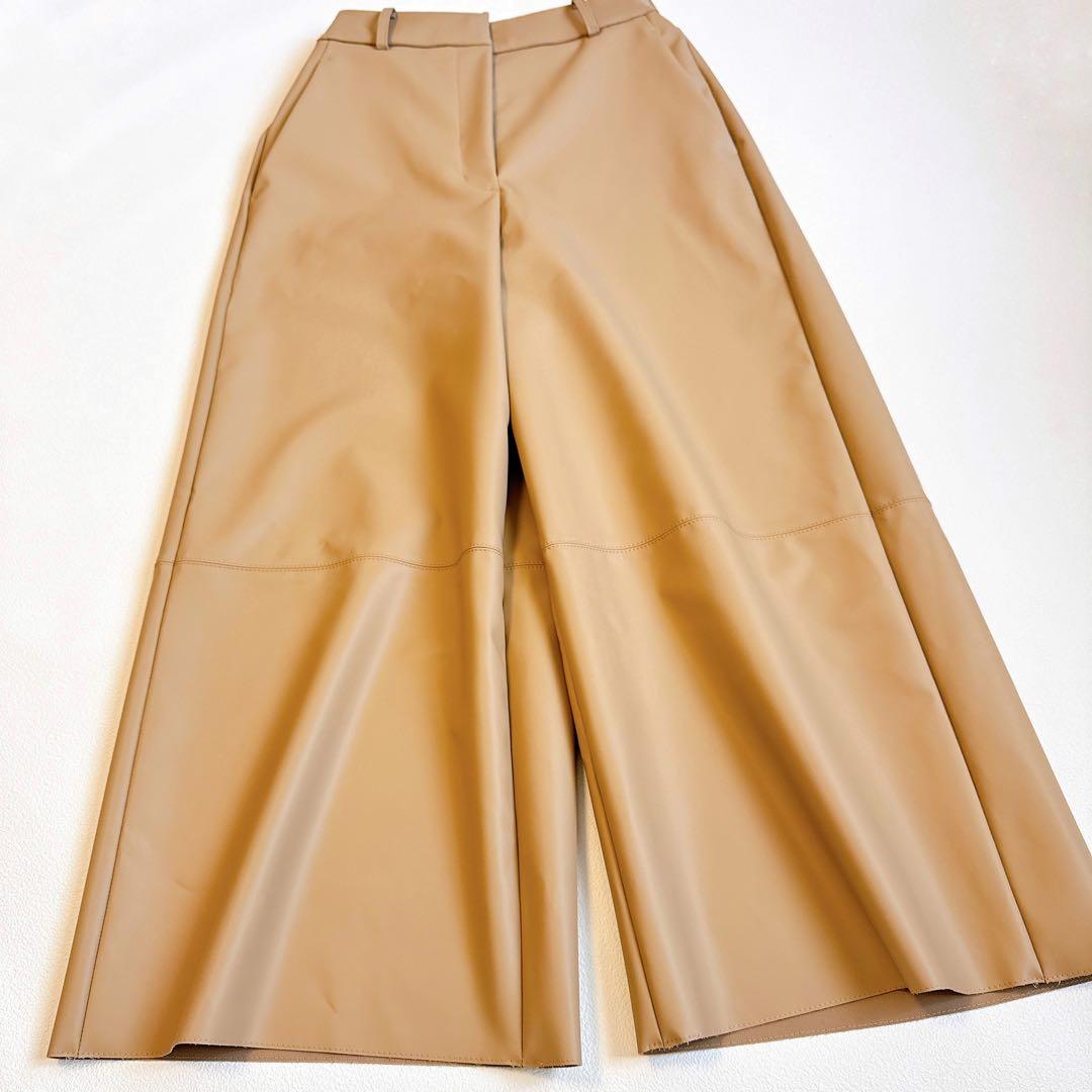 タグ付 Heve 2024AW rubber pants キャメル 36｜タグ付 Heve 2024AW