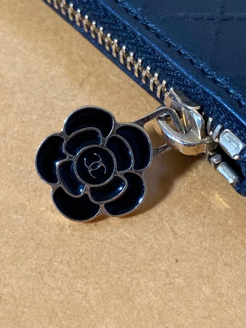 CHANEL シャネル　銀座限定　カメリア　キーリング付　カード&ケース