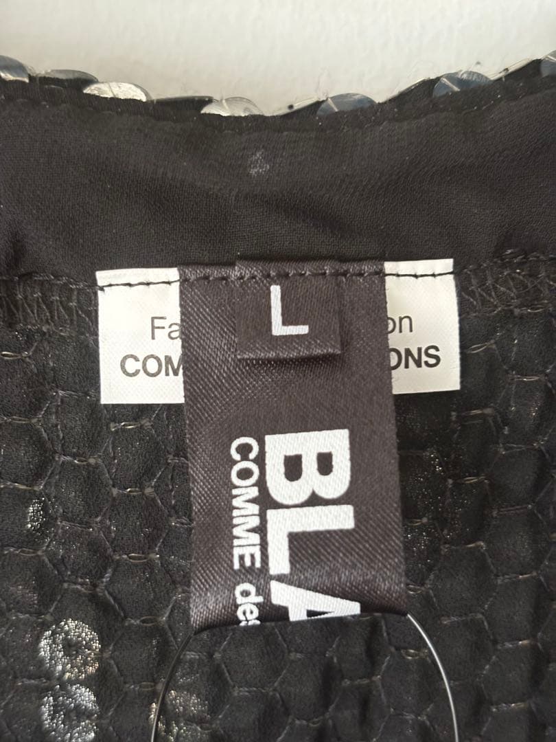 BLACK COMME des GARÇONSスパンコール タンクトップ L