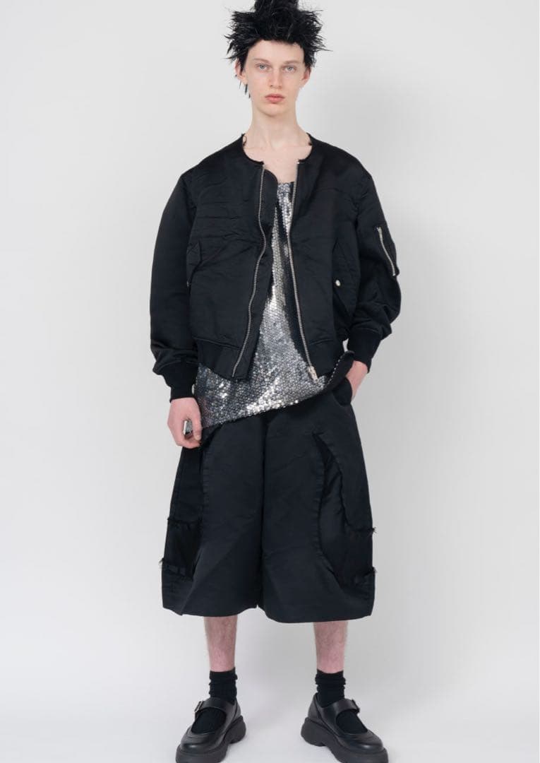 BLACK COMME des GARÇONSスパンコール タンクトップ L