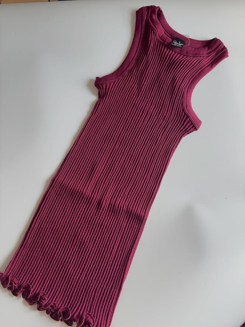 M（３）☆Oscalitoオスカリート　ノースリーブトップ　　シルク混　ウール