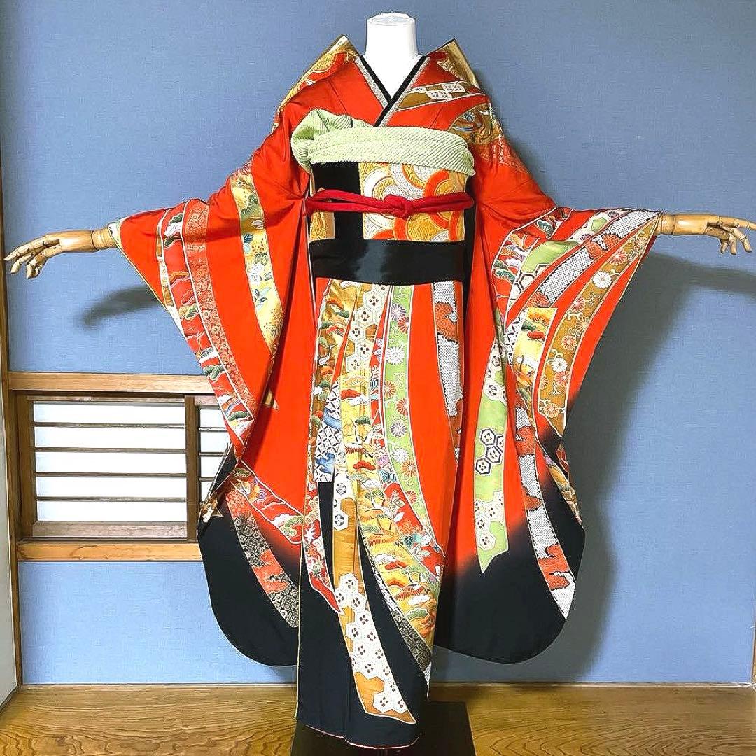 振袖 高身長 桂由美 手描き友禅 成人式振袖 振袖 裄丈70 - メルカリ