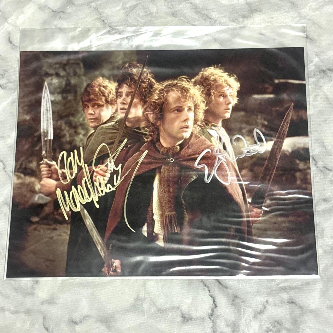 ロードオブザリング 直筆サイン 4枚組 ポートレート イライジャ