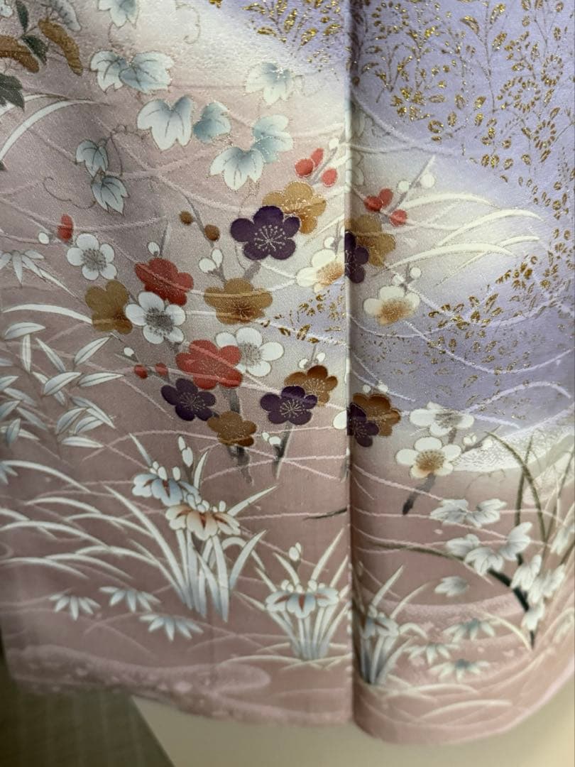 訪問着フルセット 籠 牡丹 四季の花 錦彩 - メルカリ