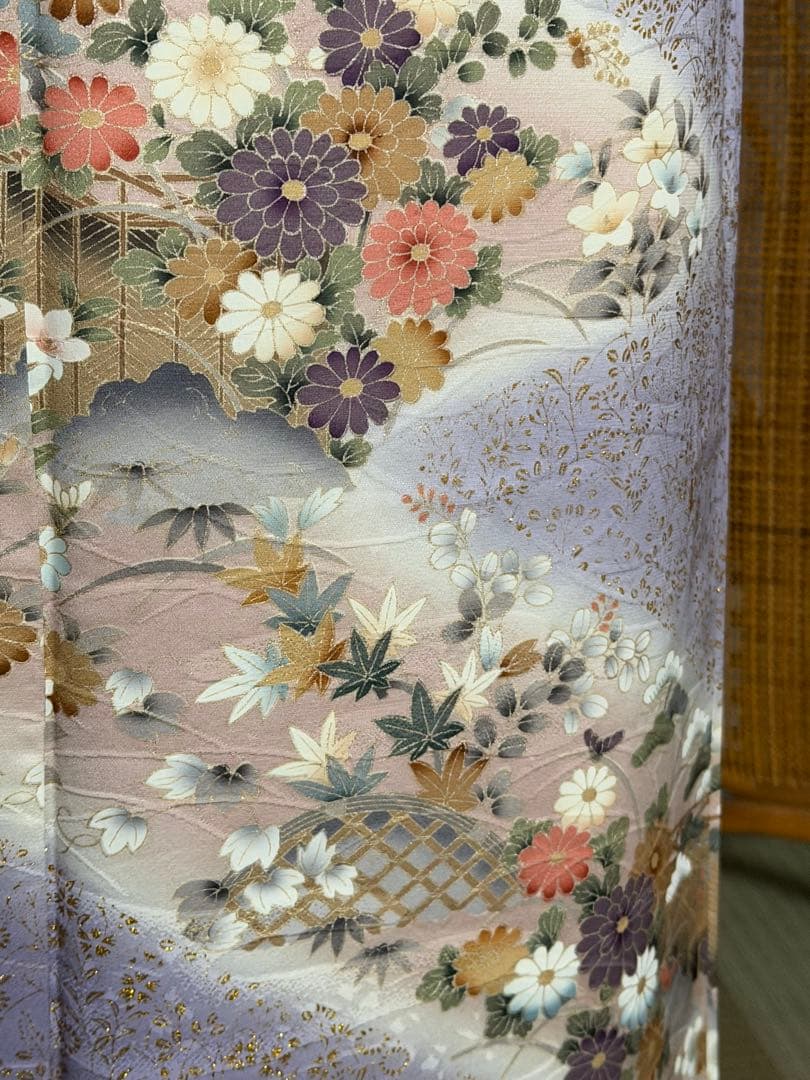 訪問着フルセット 籠 牡丹 四季の花 錦彩 - メルカリ