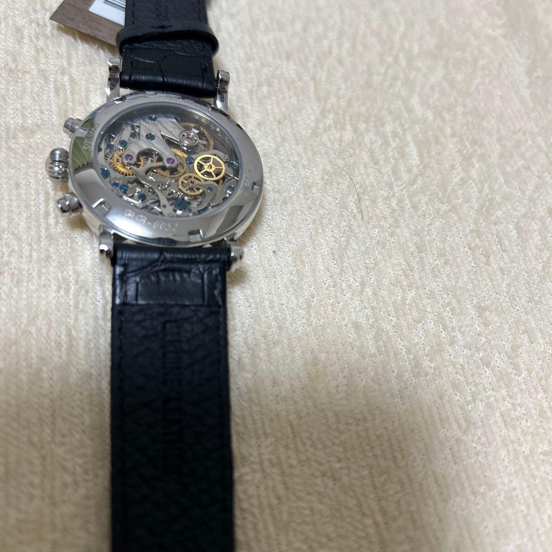 B-BARREL ビーバレル腕時計手巻きクロノグラフ 時計 エナメル文字盤　新品