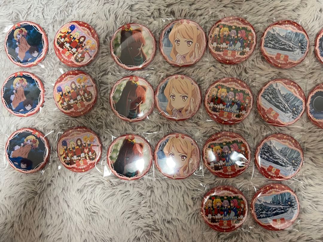 アイカツスターズ!　イオン限定　チェスクッキー　缶バッジ　37個セット