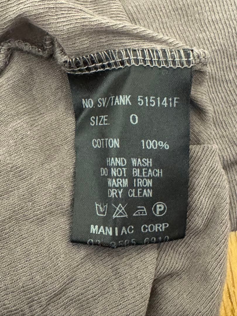 if six was nine SV/TANK アシンメトリータンクトップ