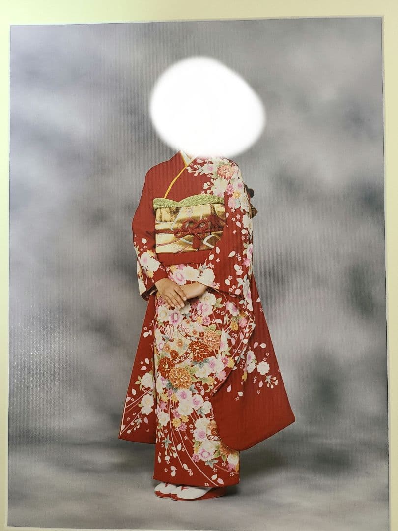 159cm着画あります】丸昌☆赤振袖セット - メルカリ