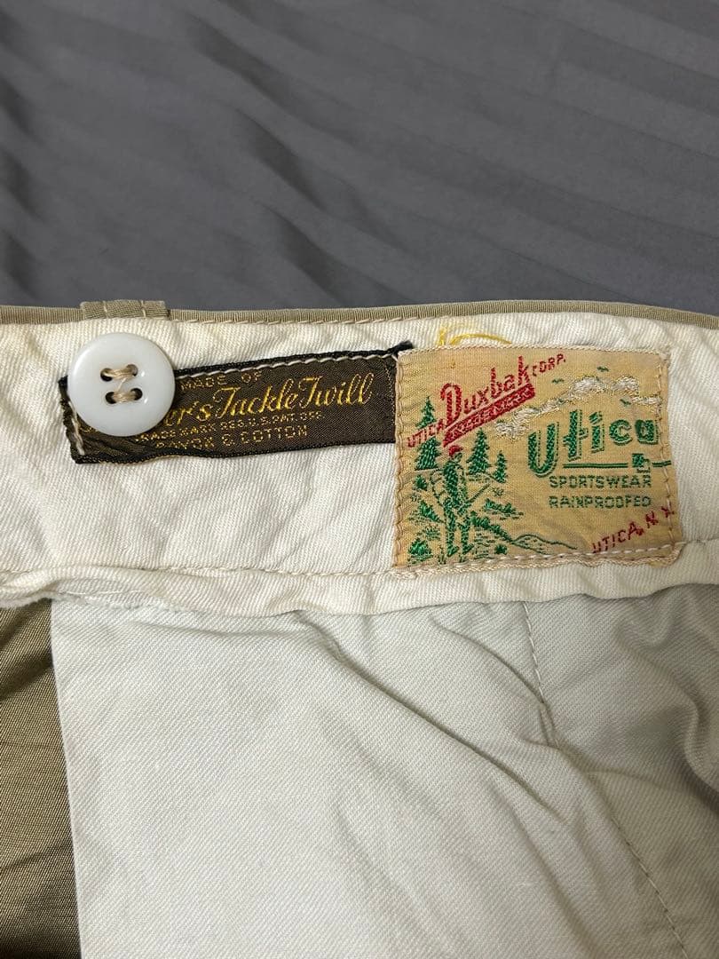 40s 50s Duxbak Utica レーヨンコットン トラウザー 40s 50s Duxbak