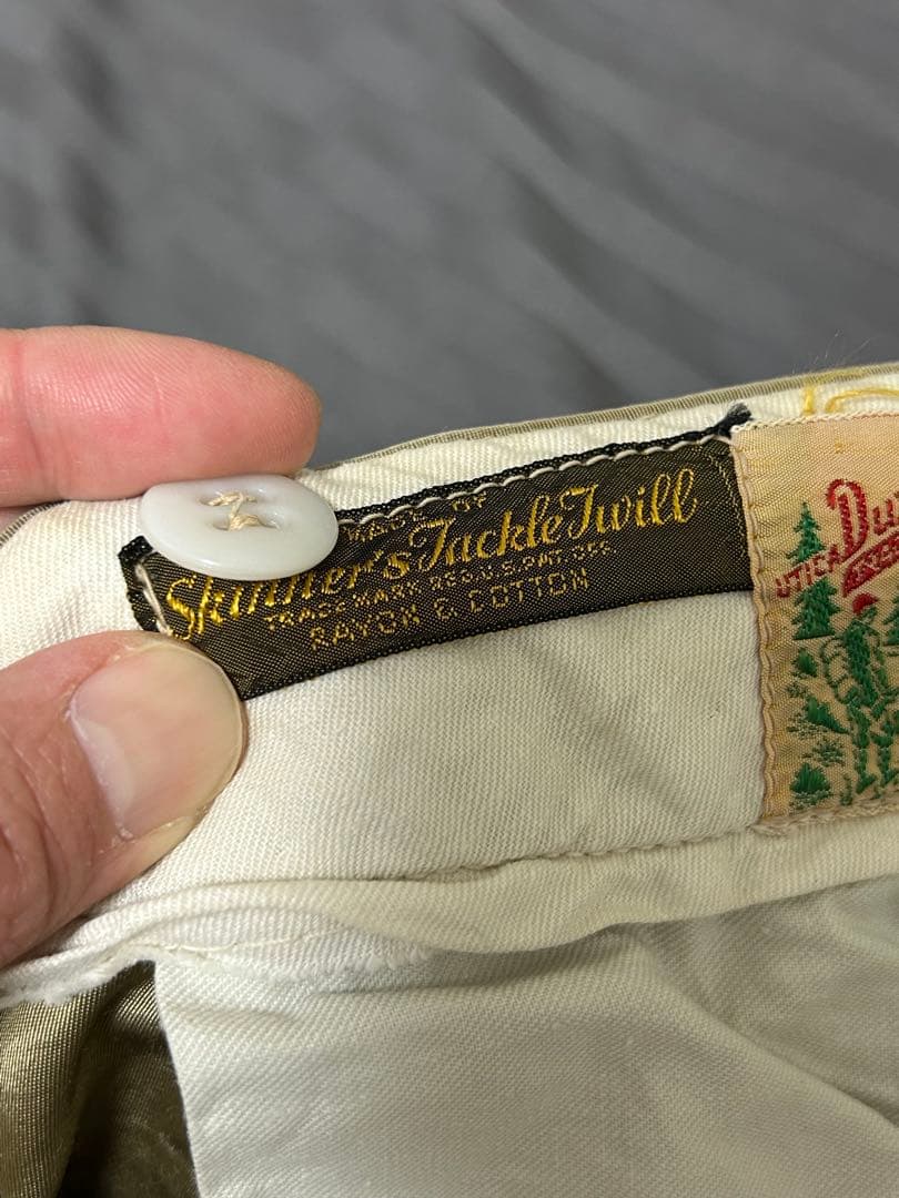 40s 50s Duxbak Utica レーヨンコットン トラウザー