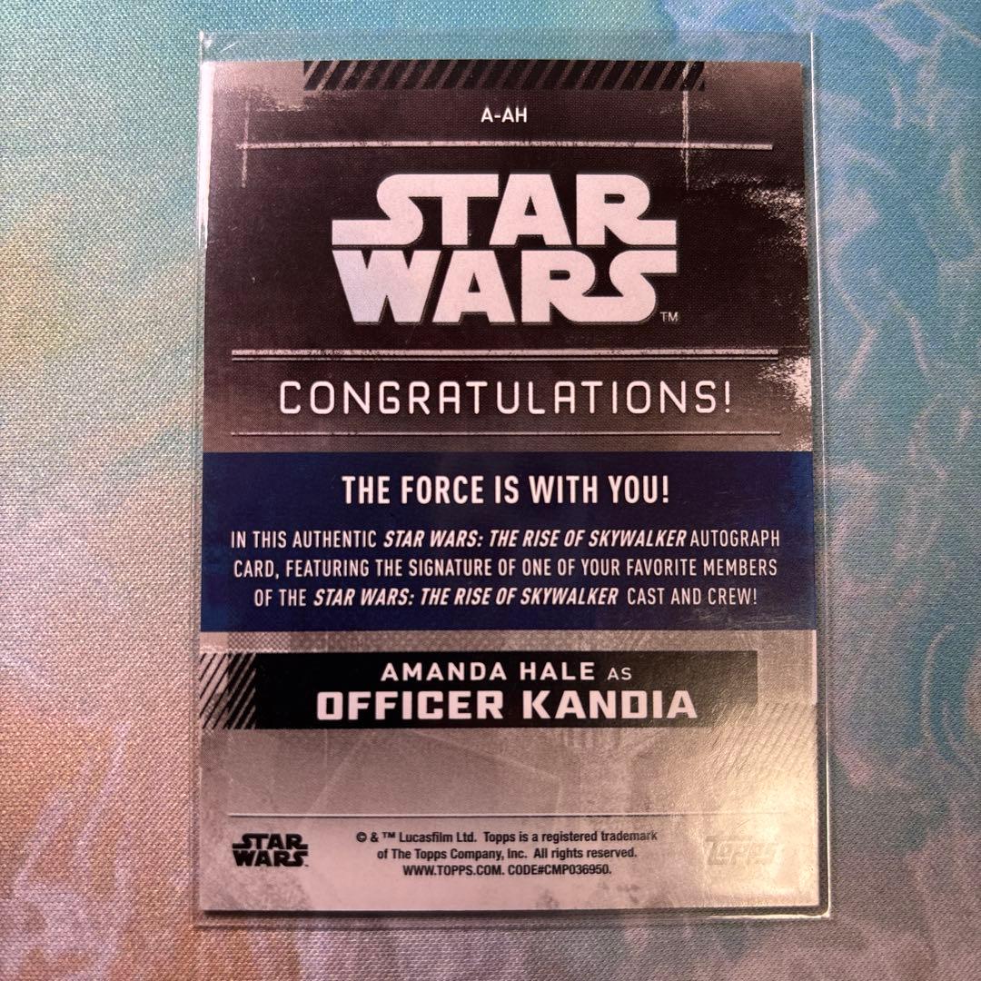 スターウォーズ】star warsサインカード topps - メルカリ