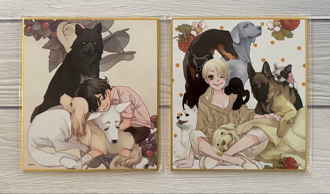 漫福ガチャ 恋するMOON DOG 山田南平先生 ミニ色紙 15点