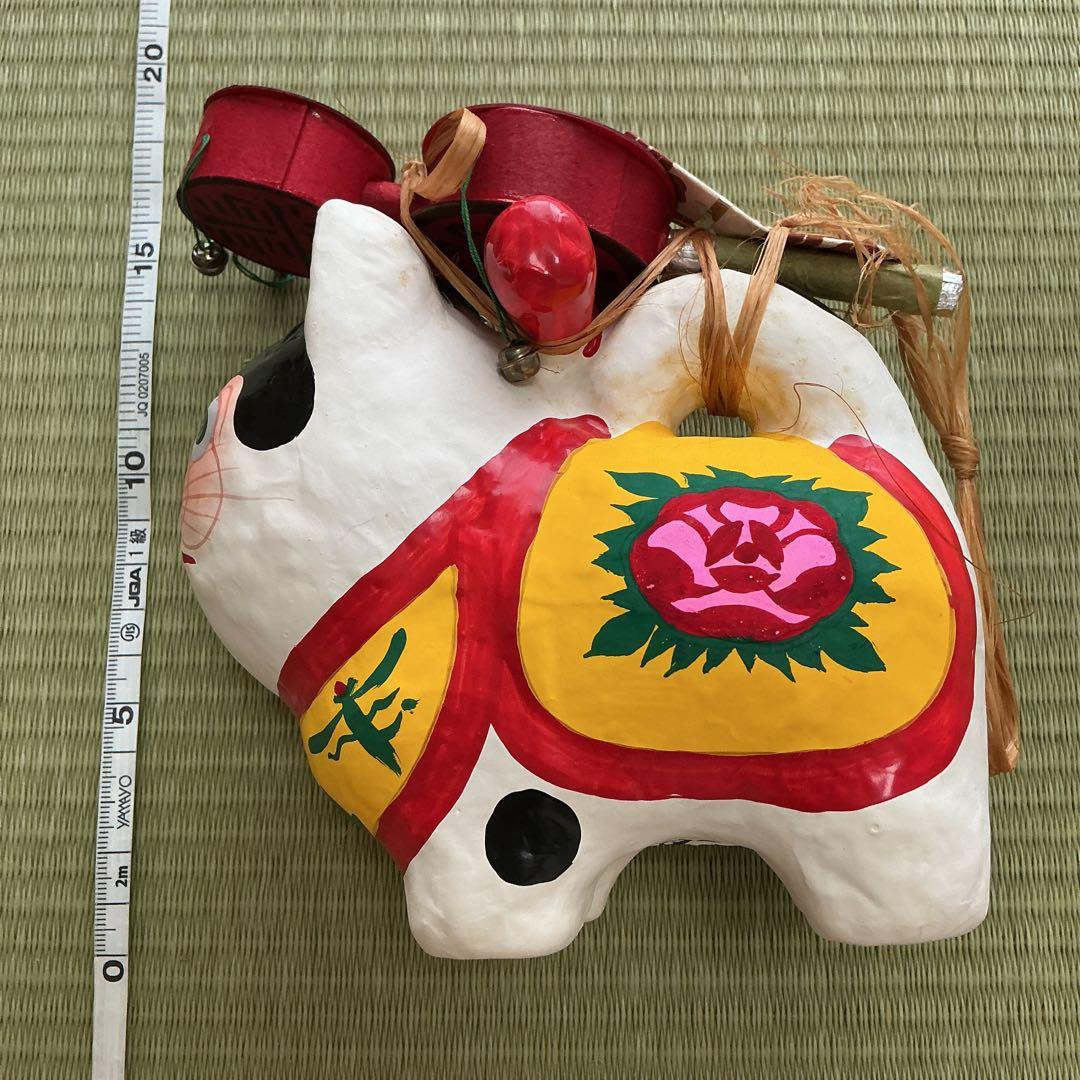 郷土玩具 いゝ田型 江戸犬張子金犬(小)いせそう 四世いせ辰