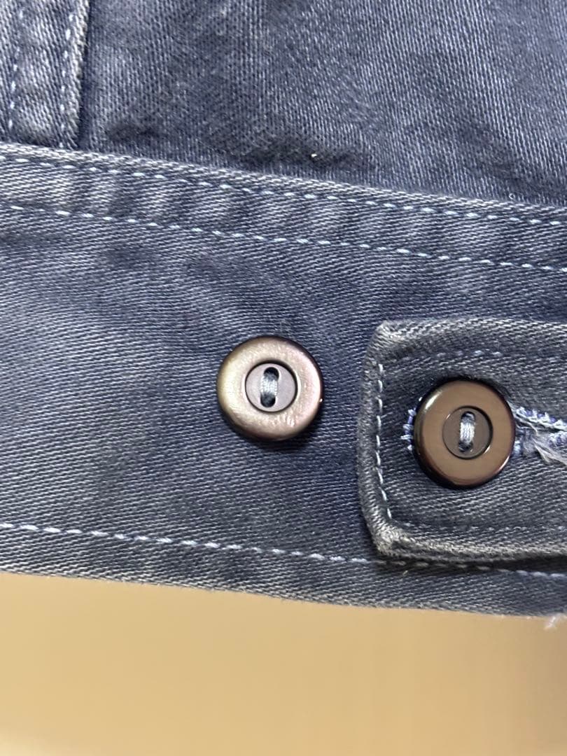 70sLEE(大文字) USA製 モールスキンジャケット 茄子紺フェード 短丈