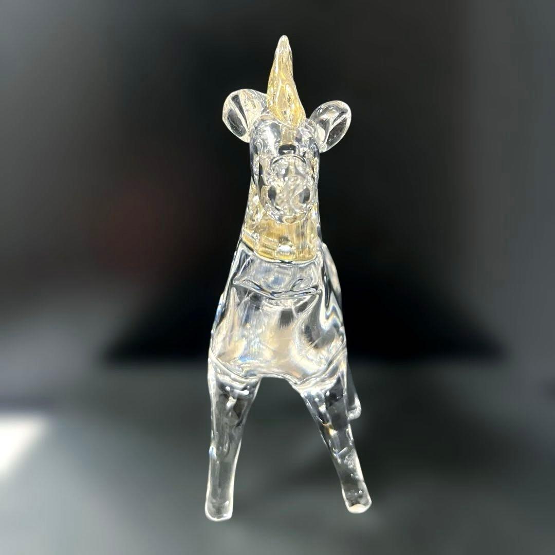マルティグラス Multi Glass ガラス工芸 置物 動物 馬 - メルカリ