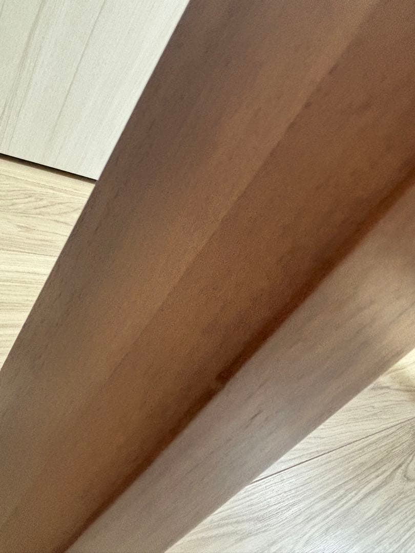 無印良品　木製テーブル　引出付　ウォールナット材　幅８０ｃｍ