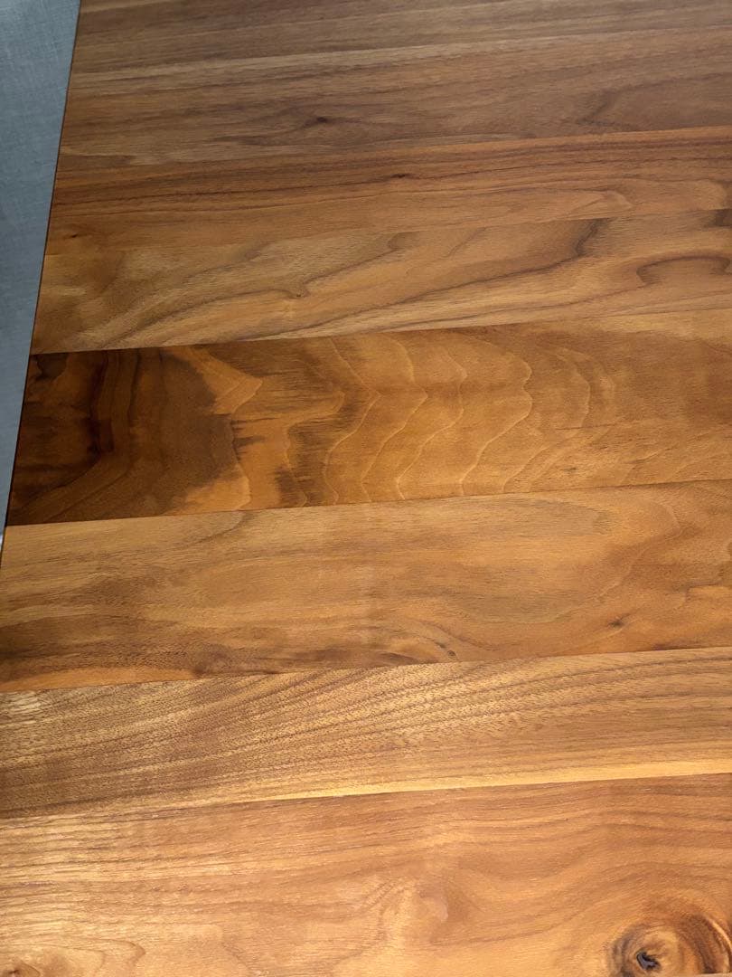 無印良品　木製テーブル　引出付　ウォールナット材　幅８０ｃｍ