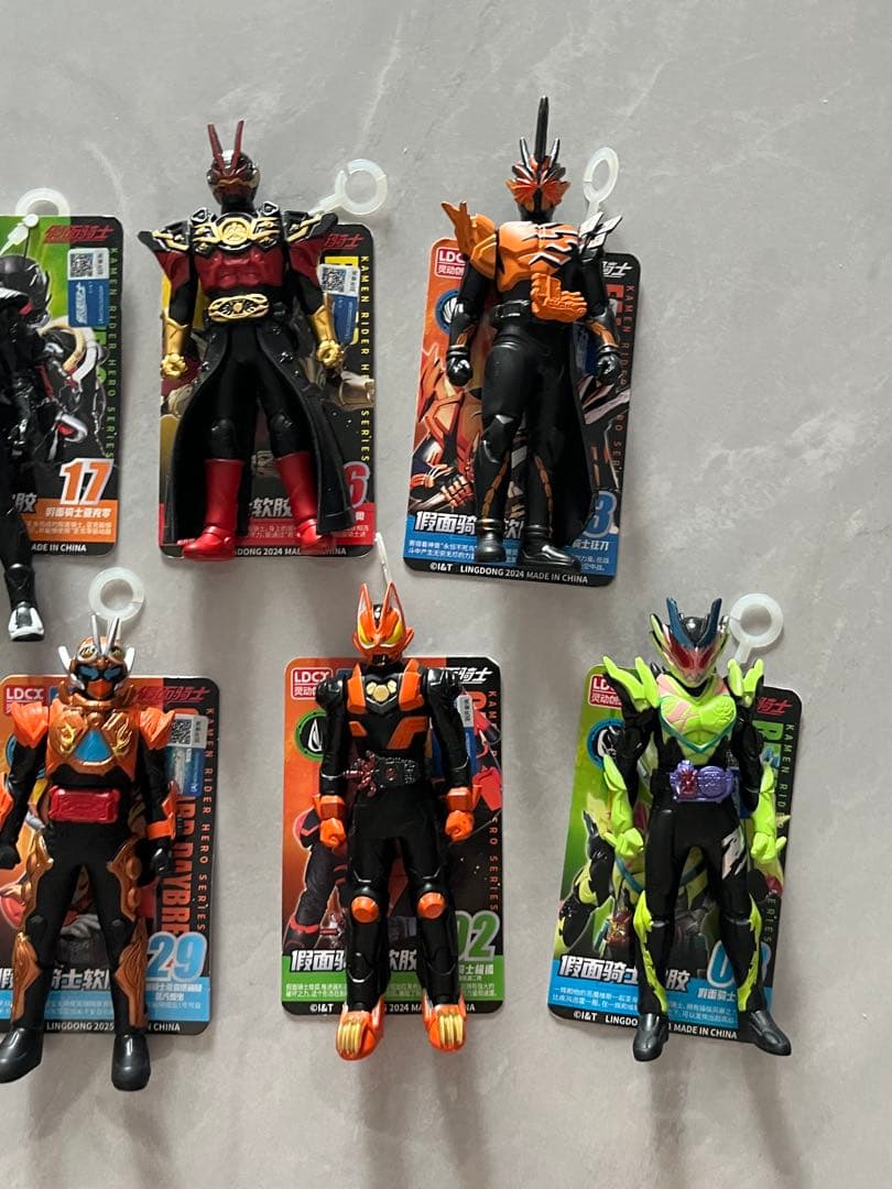 中国限定　仮面ライダー ソフビ フィギュア　7点セット　海外正規品