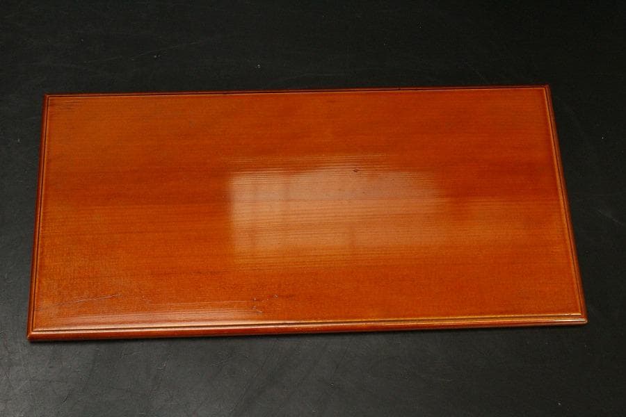 漆 溜塗 重硯 色絵 結び陶水滴(A915)