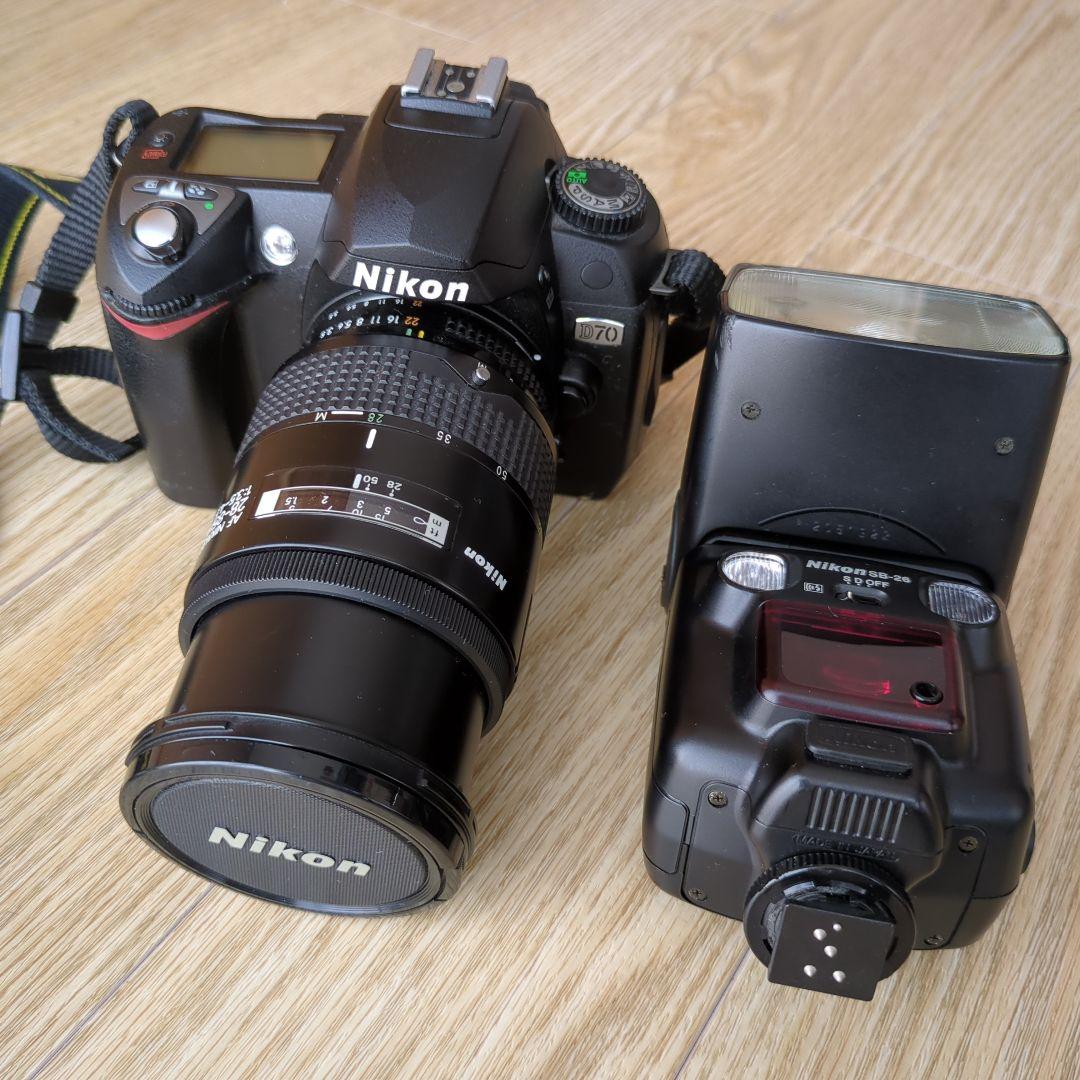 ニコンデジタル一眼レフD-70 オートフォーカス ストロボ・充電器